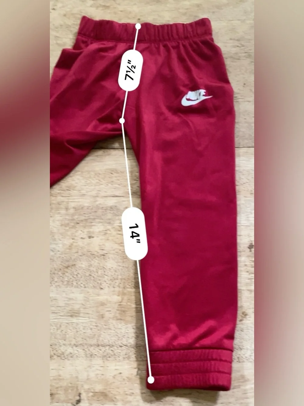 Nike Kids’ Sz 4T Red Poly Joggers